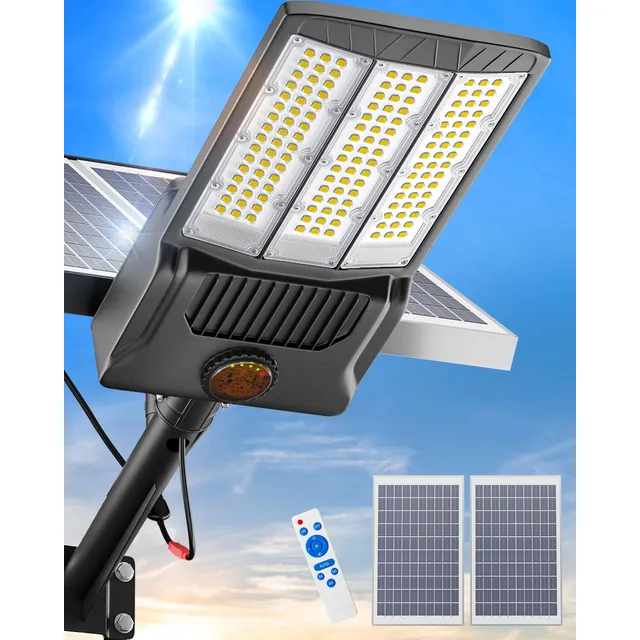 Luz Calle Solar Para Exterior Estacionamiento Comercial Led