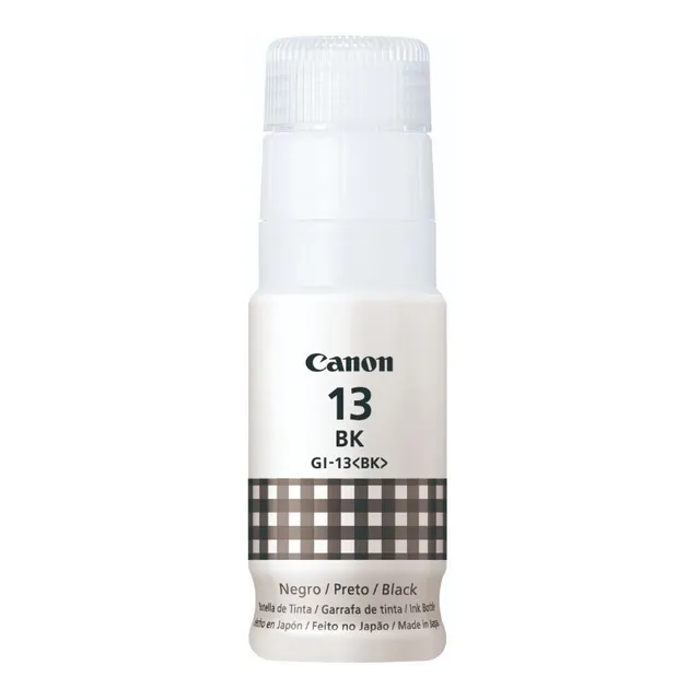 Botella De Tinta Canon Modelo Gi-13 (y; C; M; Bk; R; Gy) Tinta Negro