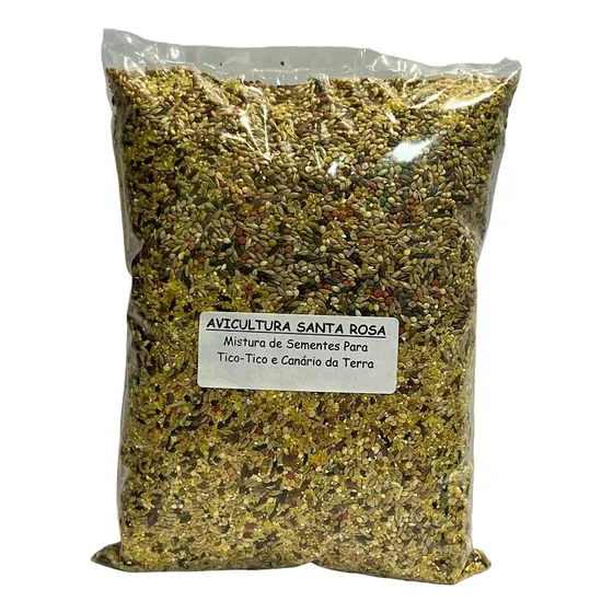 Mistura De Sementes Para Tico Tico E Canário Da Terra - 1kg