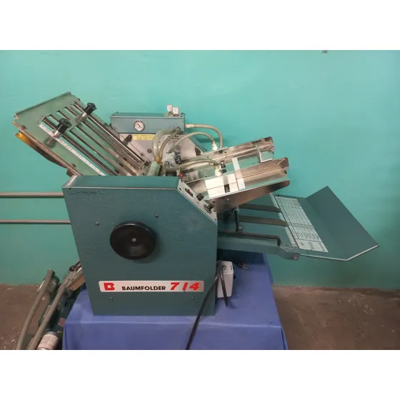 Baumfolder 714 Dobladora De Papel, Trípticos, Plegadora