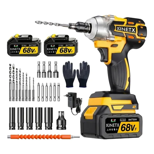 Kit Chave De Impacto 21v Brushless Belffe 350nm + 2 Baterias