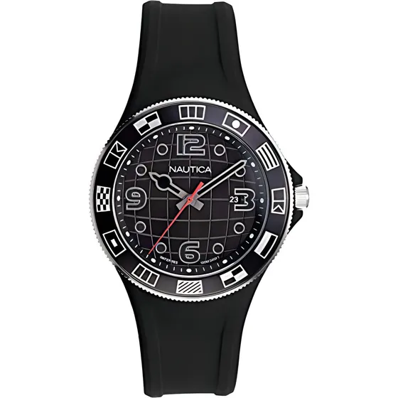 Nautica Mens Naplbs904 Lummus Beach Reloj Con Correa De Sili
