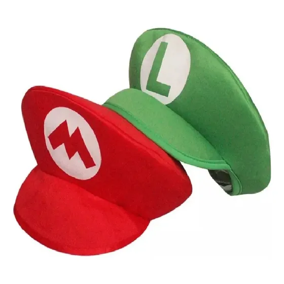 Gorro Mario Bros Para Disfraz + Bigote