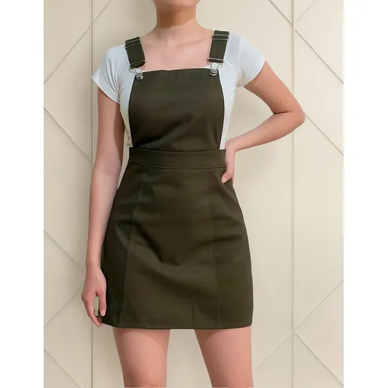 Overol Falda Mujer Gabardina -jumper Falda Mujer