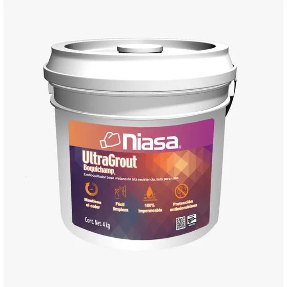 Niasa Ultragrout Blanco 4 Kg - Mezcla Adhesiva Para Pisos