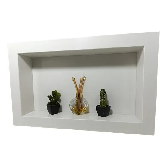 Nicho Em Mármore Branco Prime 65x40x10 Para Banheiro