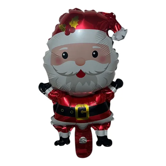 10 Globo Navidad Santa Claus Reno Jengibre Adorno Mayoreo Color Rojo