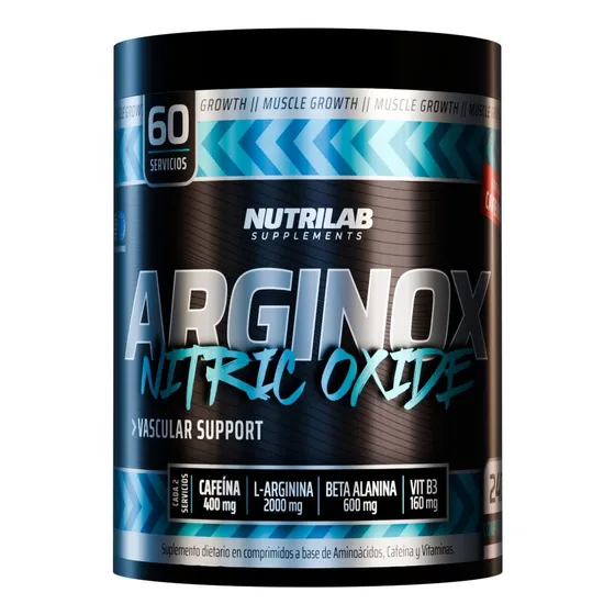 Arginox 240 Comprimidos Nitrico Oxido Nutrilab 240g