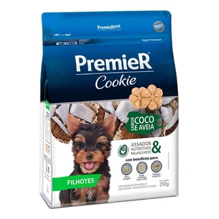 Petisco Premier Cookie Cachorro Filhote Coco E Aveia 250g Petisco Premier Cookie Cachorro Filhote Coco E Aveia 250g