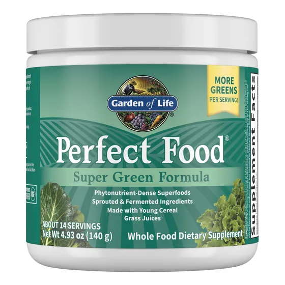 Suplemento Garden Of Life Perfect Food Super Green, 14 Porci