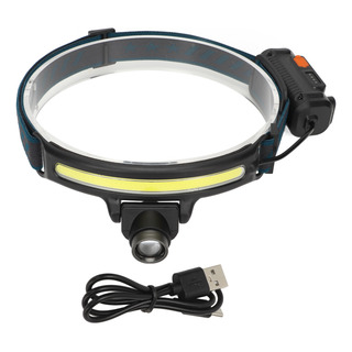 Linterna Frontal Cob Para Exterior, Tipo C, Recargable, Led Linterna Frontal Cob Para Exterior, Tipo C, Recargable, Led