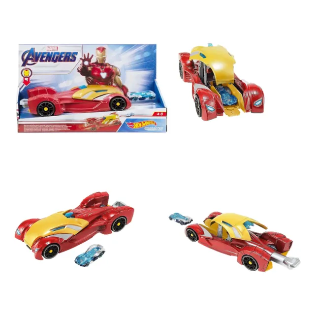 Auto Avengers Lanzador De Autos Ironman Original