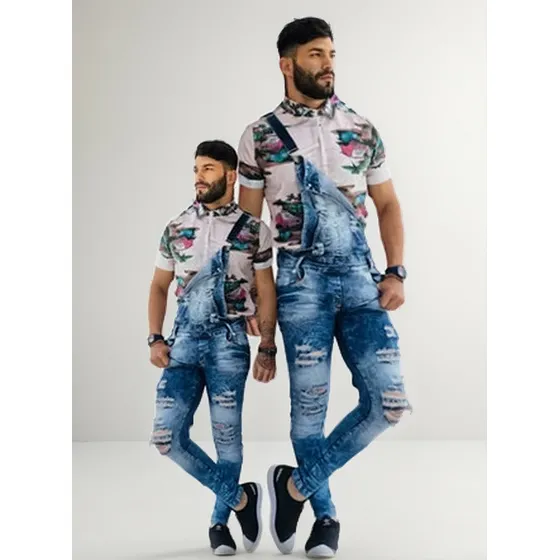 Jardinera  Masculina Jeans 