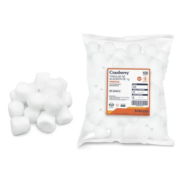 Torulas De Algodón  Premium 1gr X 100 Unidades 