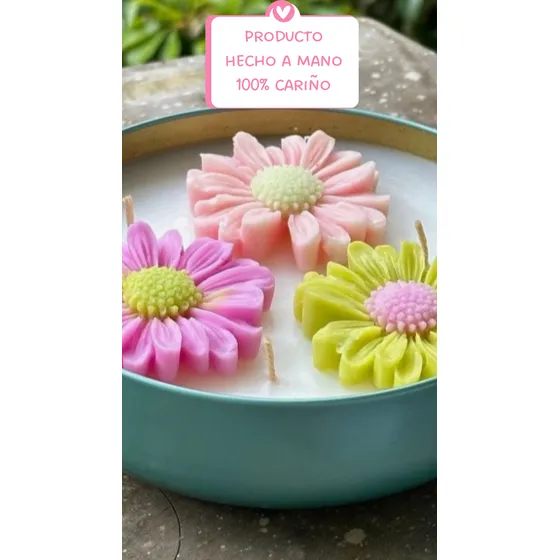 Velas Aromáticas En Forma De Margaritas