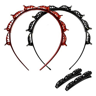 Horquilla De Peinado Shunmeil Con Doble Flequillo, 4 Unidade Horquilla De Peinado Shunmeil Con Doble Flequillo, 4 Unidade