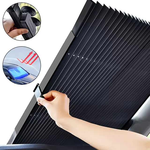 Parasol Cubre Sol Retráctil Para Parabrisas Auto O Camioneta