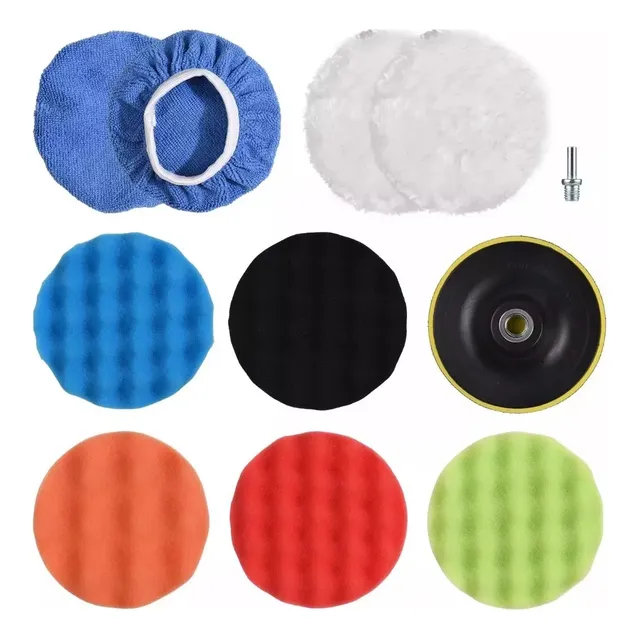 5'' Kit Para Pulir Auto/almohadillalana/eponjas/borlas