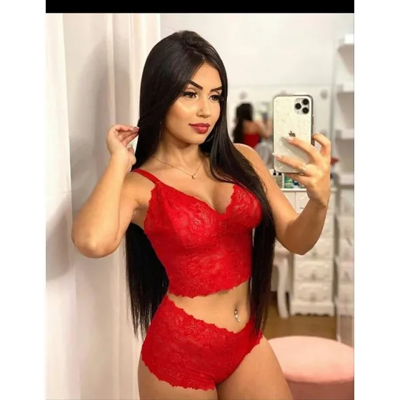 Sexy Conjunto Bralette Y Cachetero, Encaje