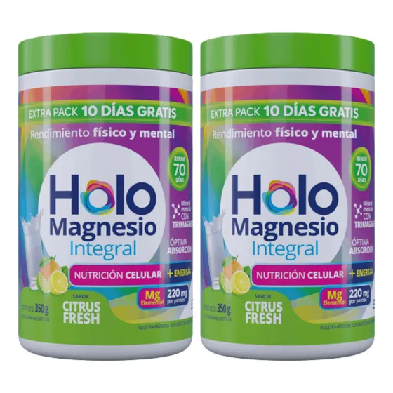 Kitx2 Holomagnesio Integral En Polvo Sabor Citrus X350grs