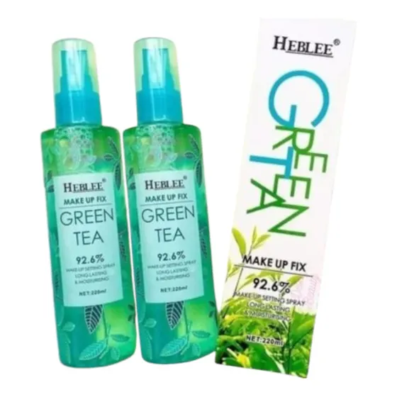 Fijador Maquillaje Esencia Té Verde Make Up Fix Durax 2pzas