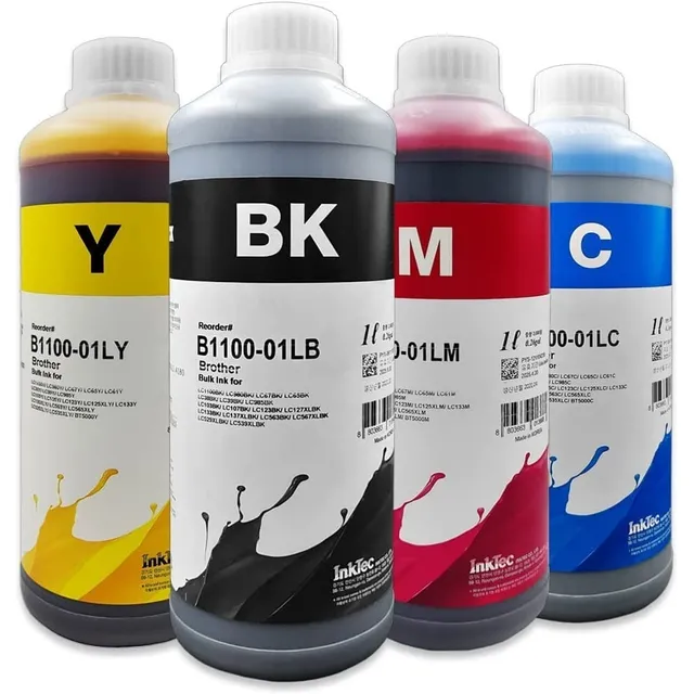 Kit 4 Litros Tinta Inktec B1100 Original Compatible Brother 