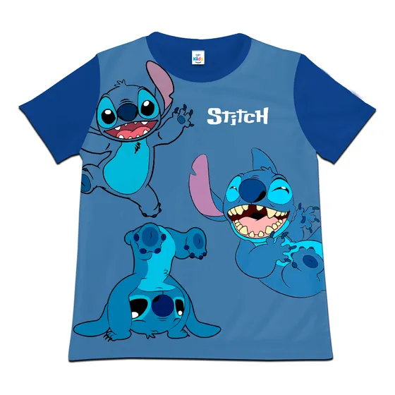 Franela Camisa Niño Niña Stitch Y Angel En Poliester