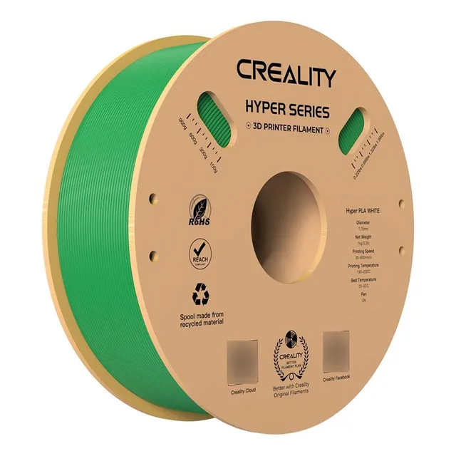 Filamento Creality Hyper Pla (verde) de 1,75 mm 3301010380