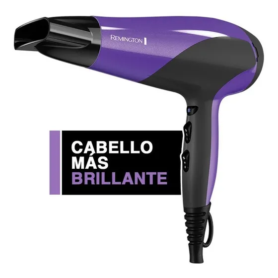 Secador Remington Power Shine Con Cerámica Iónes Y Turmalina Color Violeta 110V