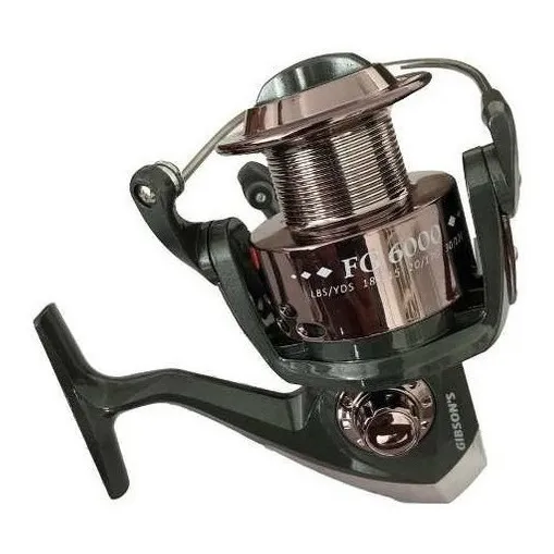 Reel Lanzar Variada Gibsons Venus Fg 6000 - 3 Rulemanes Color Gris Lado de la manija Derecho/Izquierdo