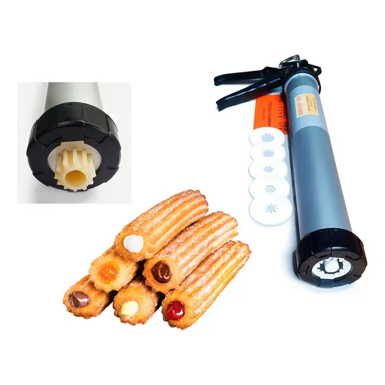 Máquina Para Churros Tradicionales Y Rellenos-6 Boquillas!!!