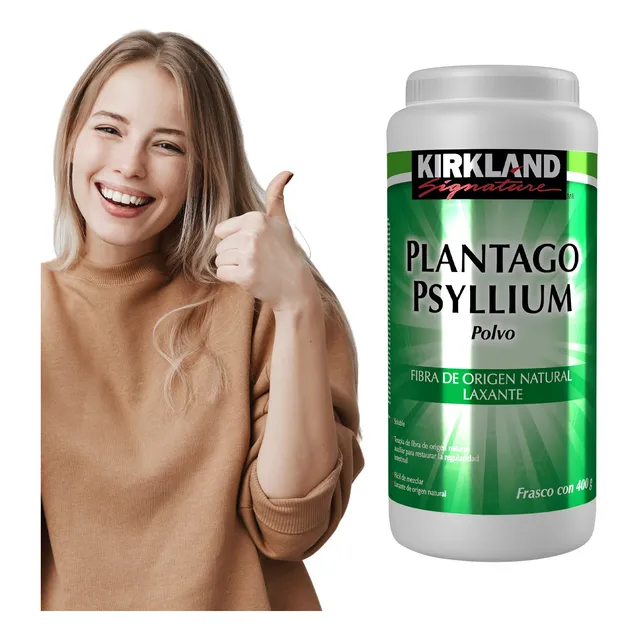 Psyllium Plantago 400g Sabor Natural Kirkland Signature
