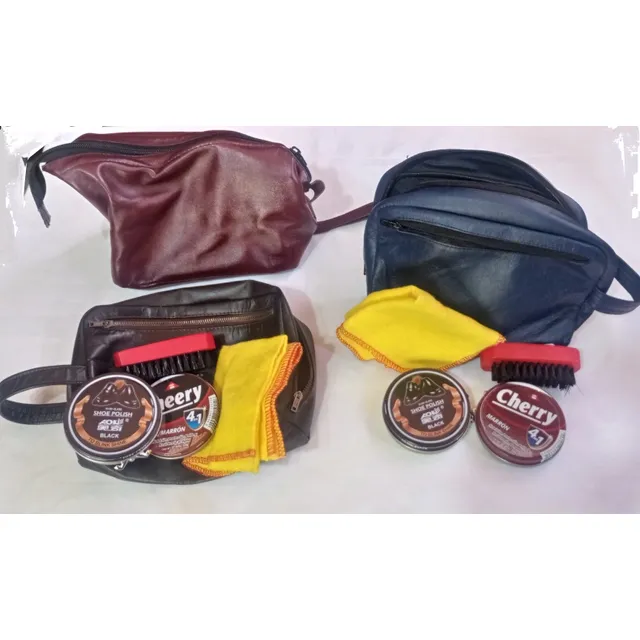 Kit Para Limpiar Zapatos Con Crema Betún 