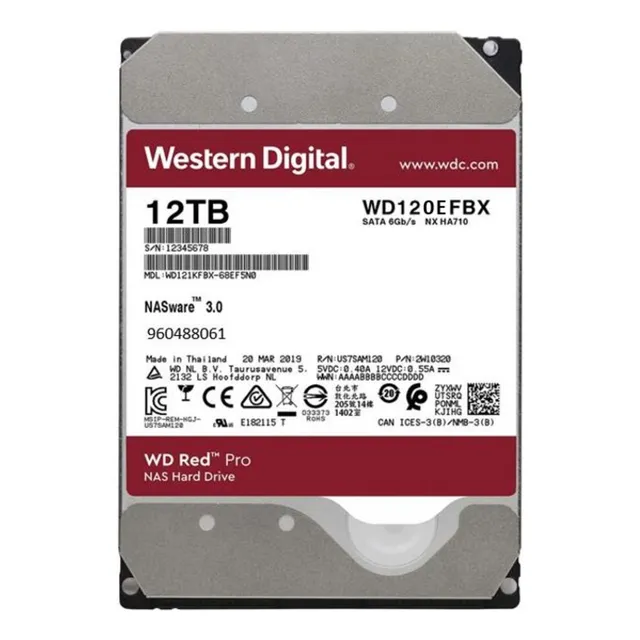 Disco Red Plus Nas 12tb - Western Digital Wd120efbx-68b0en0