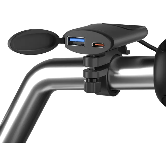 Carregador Usb Para Moto Celular Turbo Prova D'água Tipoc
