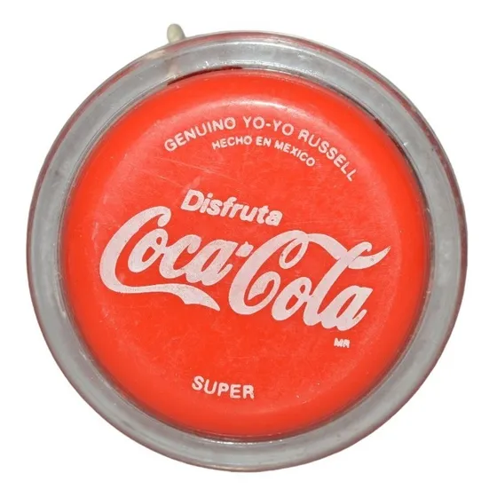 Vintage Juguete Yo-yo Genuino Russel Coca Cola Super Rojo
