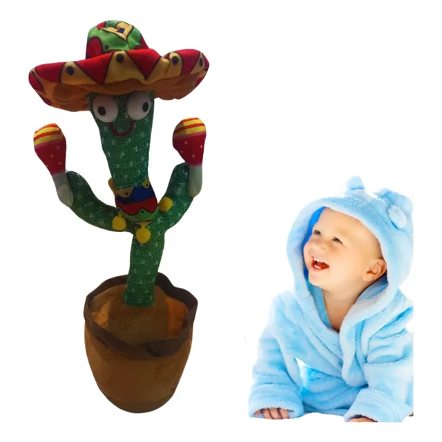 Cactus Bailarín Ropa Repetidor De Voz Música Juguete Bebe