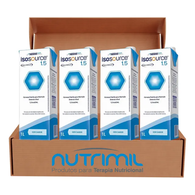 Kit C/4 Isosource 1.5 1000ml Nestlé Sabor (sem Sabor)
