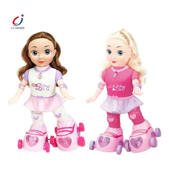 Patinadora Juguete Con Musica Y Luces, Electrica, Muñeca 