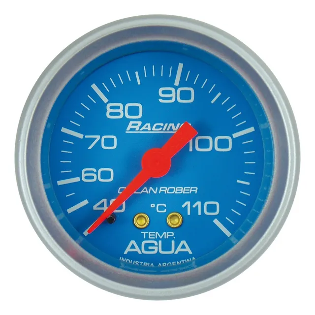 Reloj   Temperatura Mecanico 2  Metros Línea Racing  Celeste