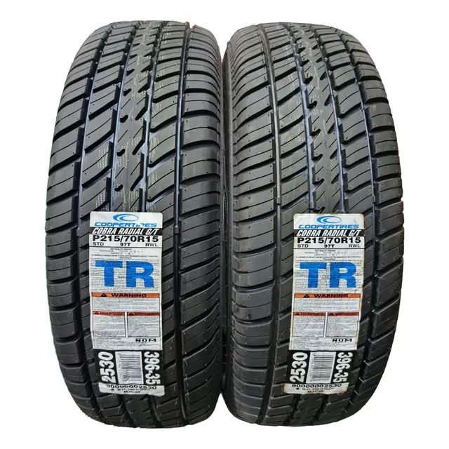 Paquete De 2 Llantas 215/70 R15 Cooper Cobra Radial Gt 97t