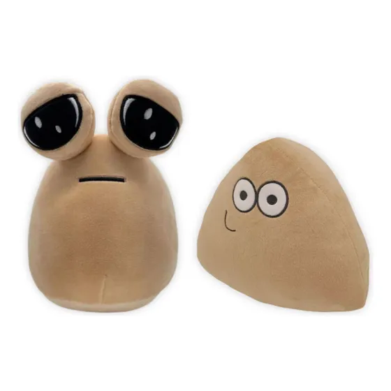 Boneco De Pelúcia Pou + Boneco Pou Bebê - Varias Cores