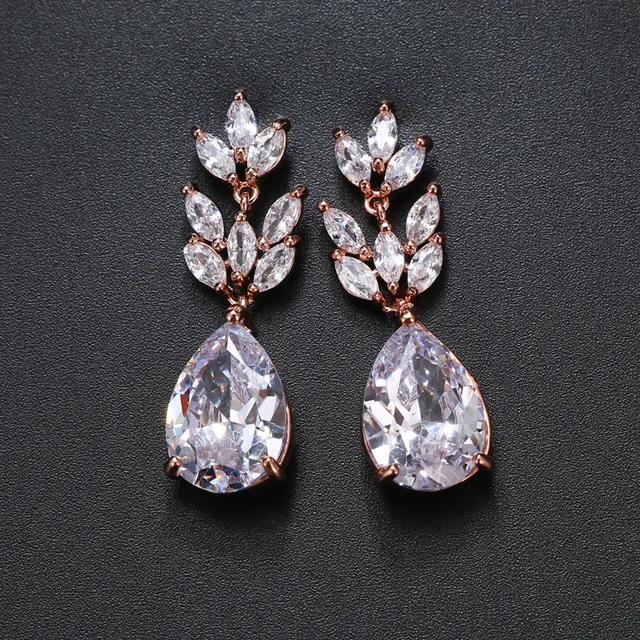 Pendientes Colgantes Largos Bohemios De Circonio Para Mujer