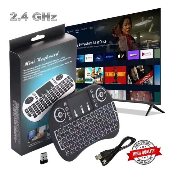 Mini Keyboard Teclado Inalámbrico 2.4 Ghz Control Multimedia