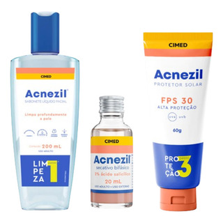 Kit Contra Espinhas E Cravos Acnezil Kit Contra Espinhas E Cravos Acnezil