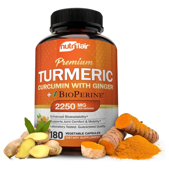 Suplemento Nutriflair Curcumina De Cúrcuma Con Jengibre