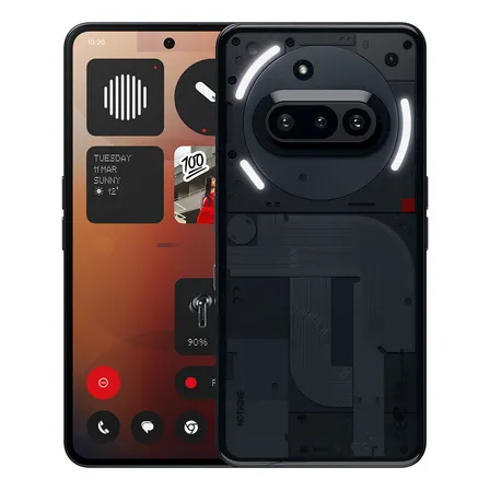 Nothing Phone (3a) 12gb Ram 256gb Rom Teléfono 5g Smartphone Snapdragon 7s Gen 3 Octa Core 6.77'' Amoled Pantalla 120hz 3000 Nits Nfc Bluetooth 5.4 Color Black