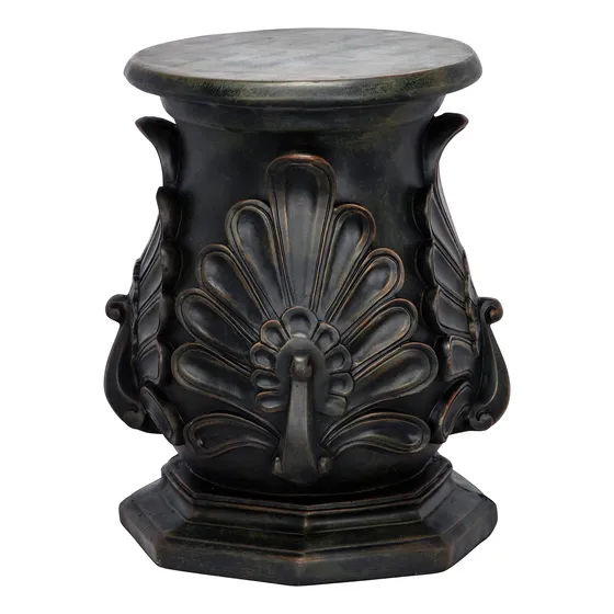 Design Toscano Elevador Clasico Pavo Real Bronce Verde