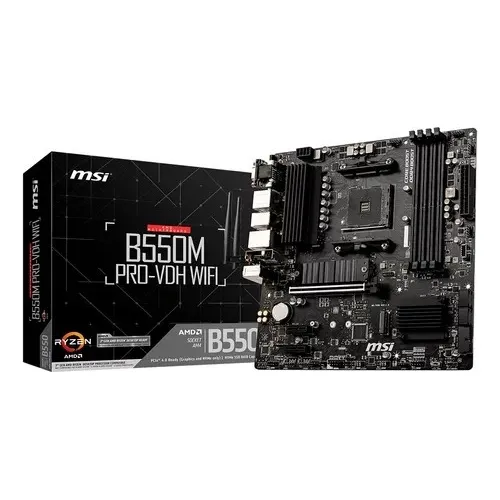 Tarjeta Madre Msi B550m Pro Vdh Wifi Am4 