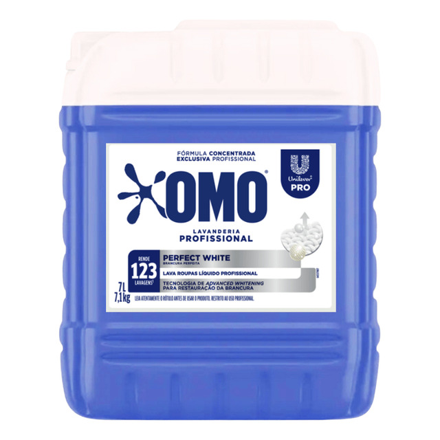 Lava Roupas LĂquido Profissional Perfect White 7l Omo Lava Roupas LĂquido Profissional Perfect White 7l Omo